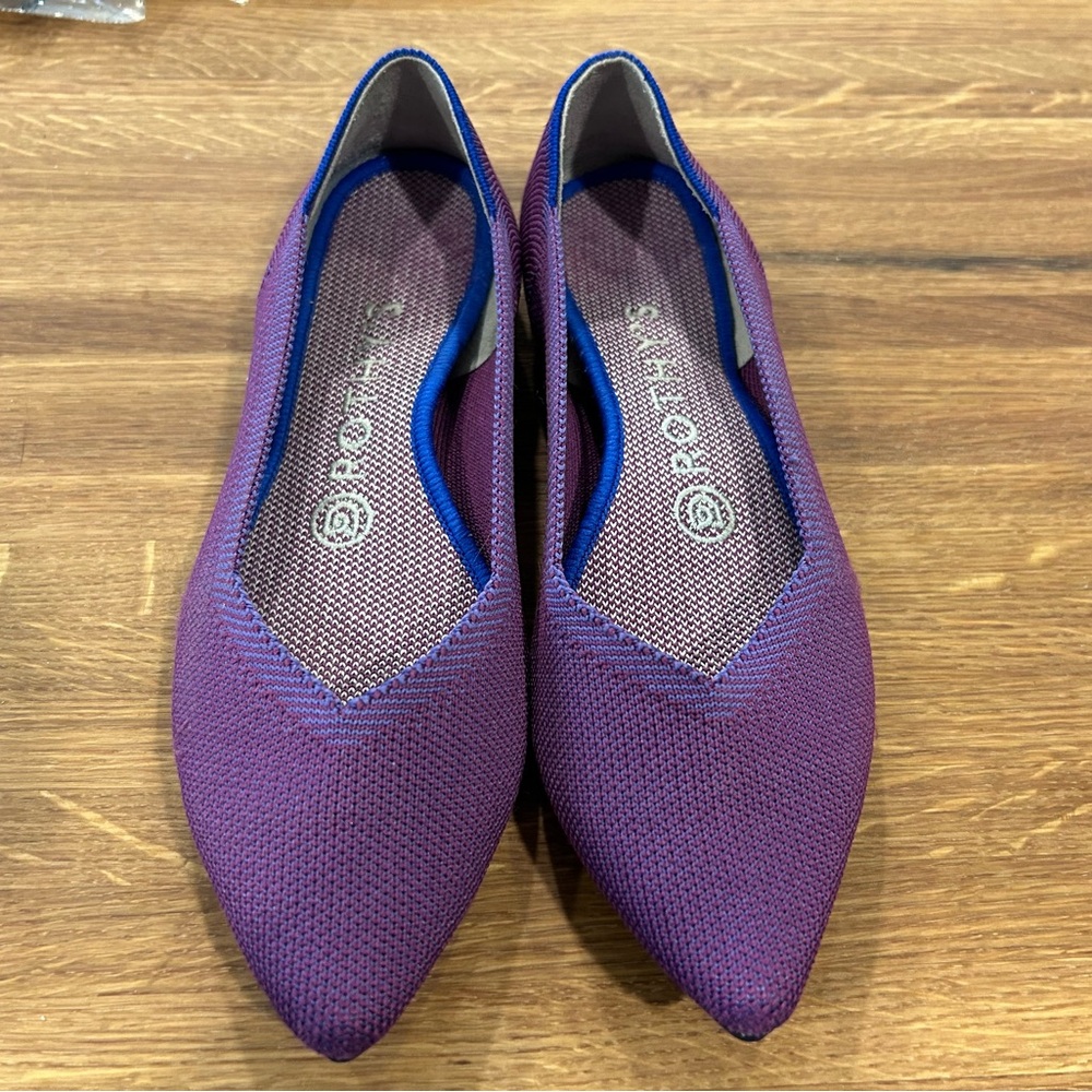 Rothy's Purple Original Point Flats
